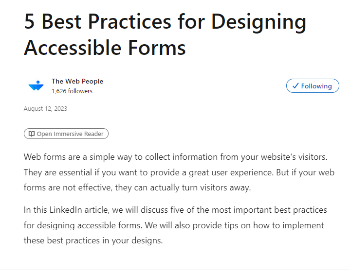Repurposing content for linkedin article